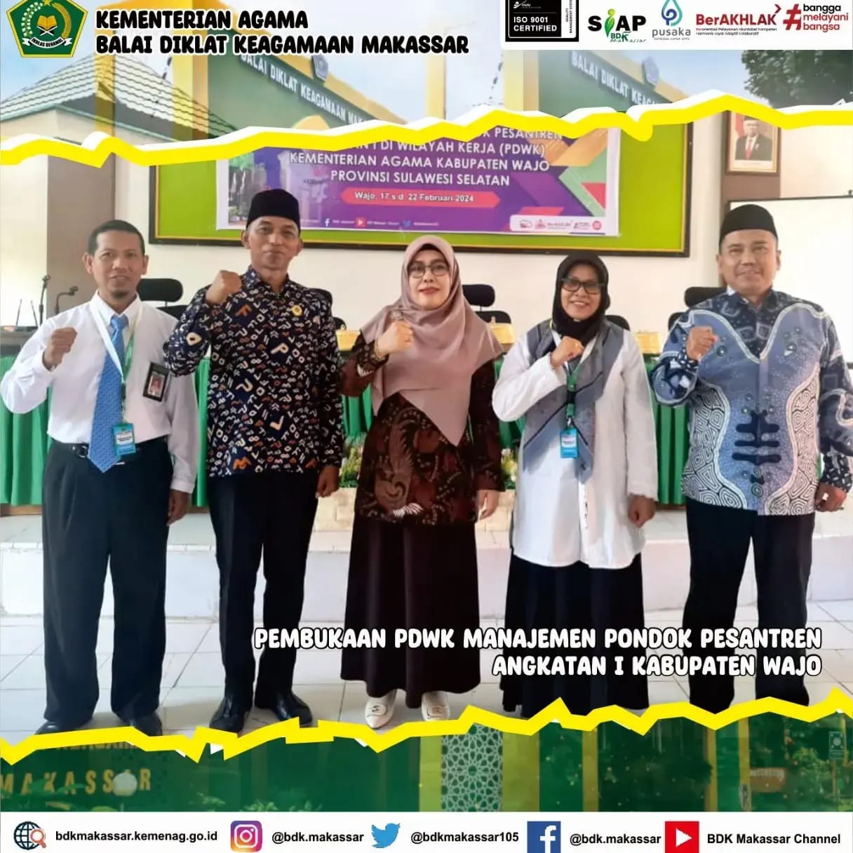 BDK Makassar gelar Pelatihan Di Wilayah Kerja (PDWK) di Kab. Soppeng, Wajo dan Mamuju