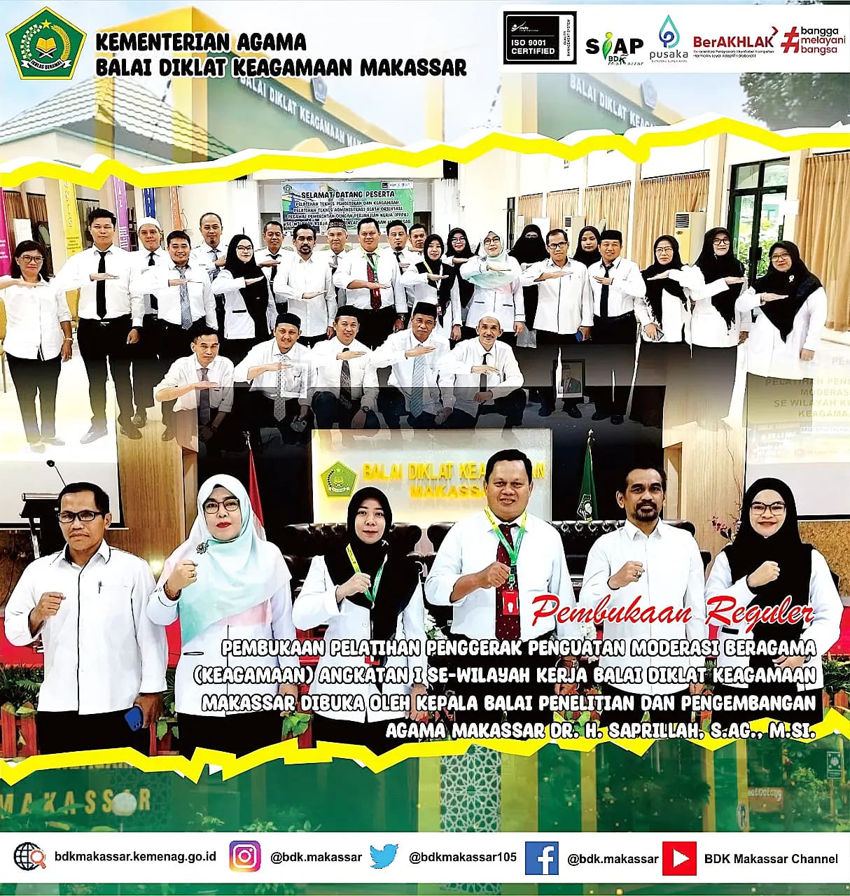 Pelatihan Penguatan Moderasi Beragama digelar di BDK Makassar di bulan Ramadhan
