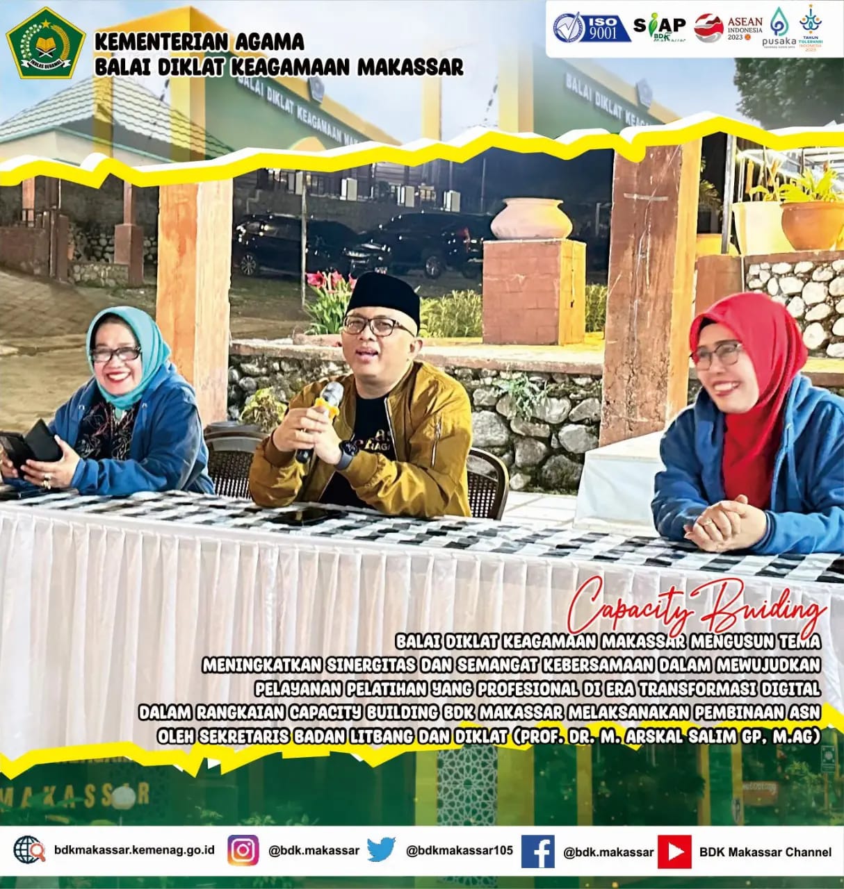BDK Makassar gelar ICB diisi Pembinaan Pegawai oleh Sesban, Prof. Dr. H. Arskal Salim GP., M.Ag