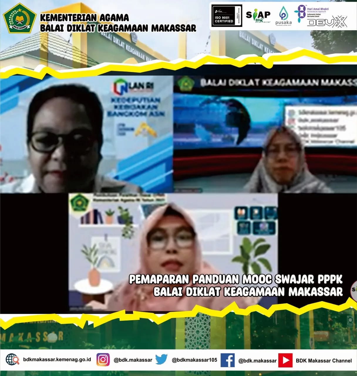 Sosialisasi Orientasi PPPK dalam Wilayah Kerja Balai Diklat Keagamaan Makassar